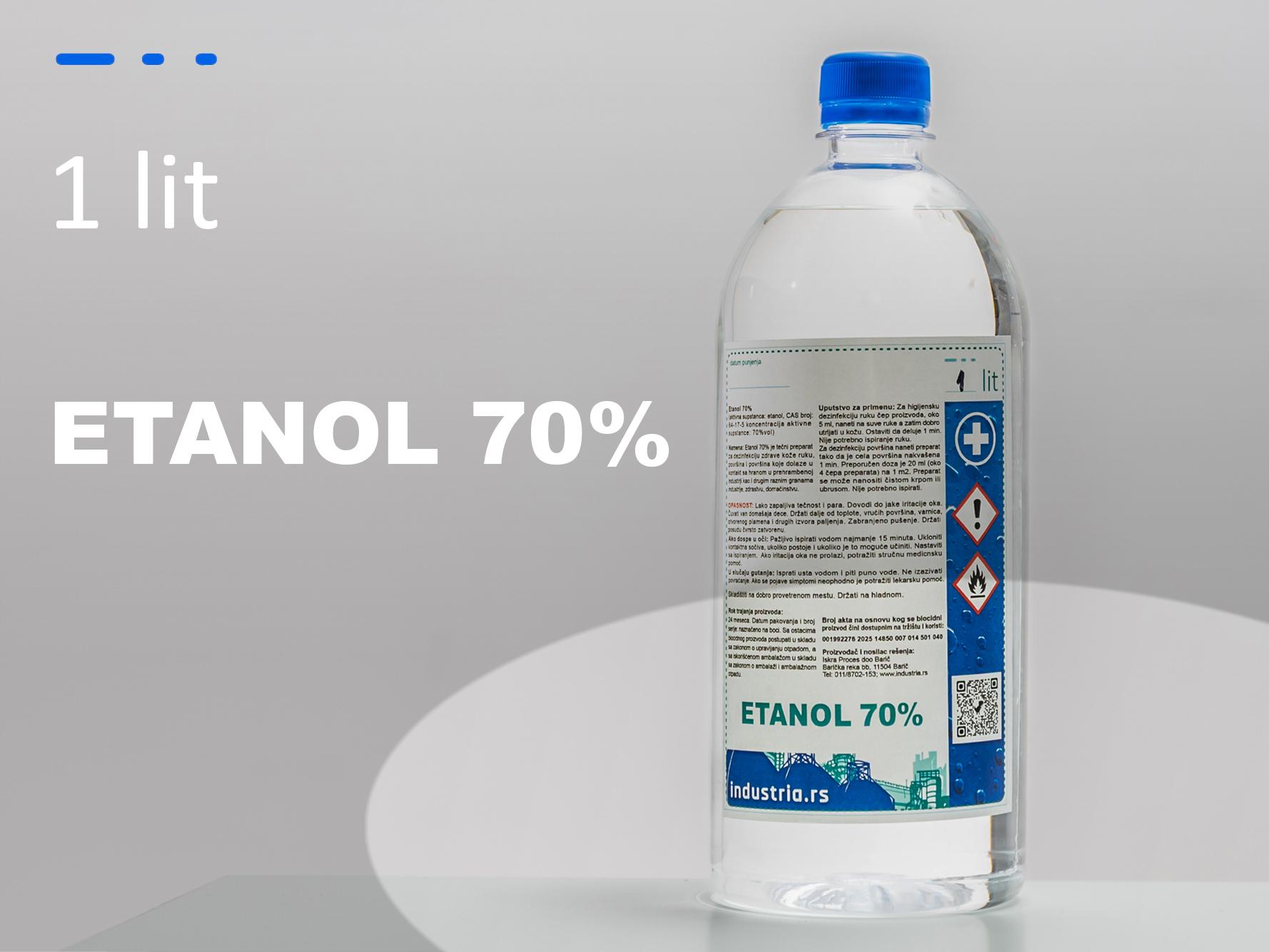 Etanol 70%, 1x4 lit
