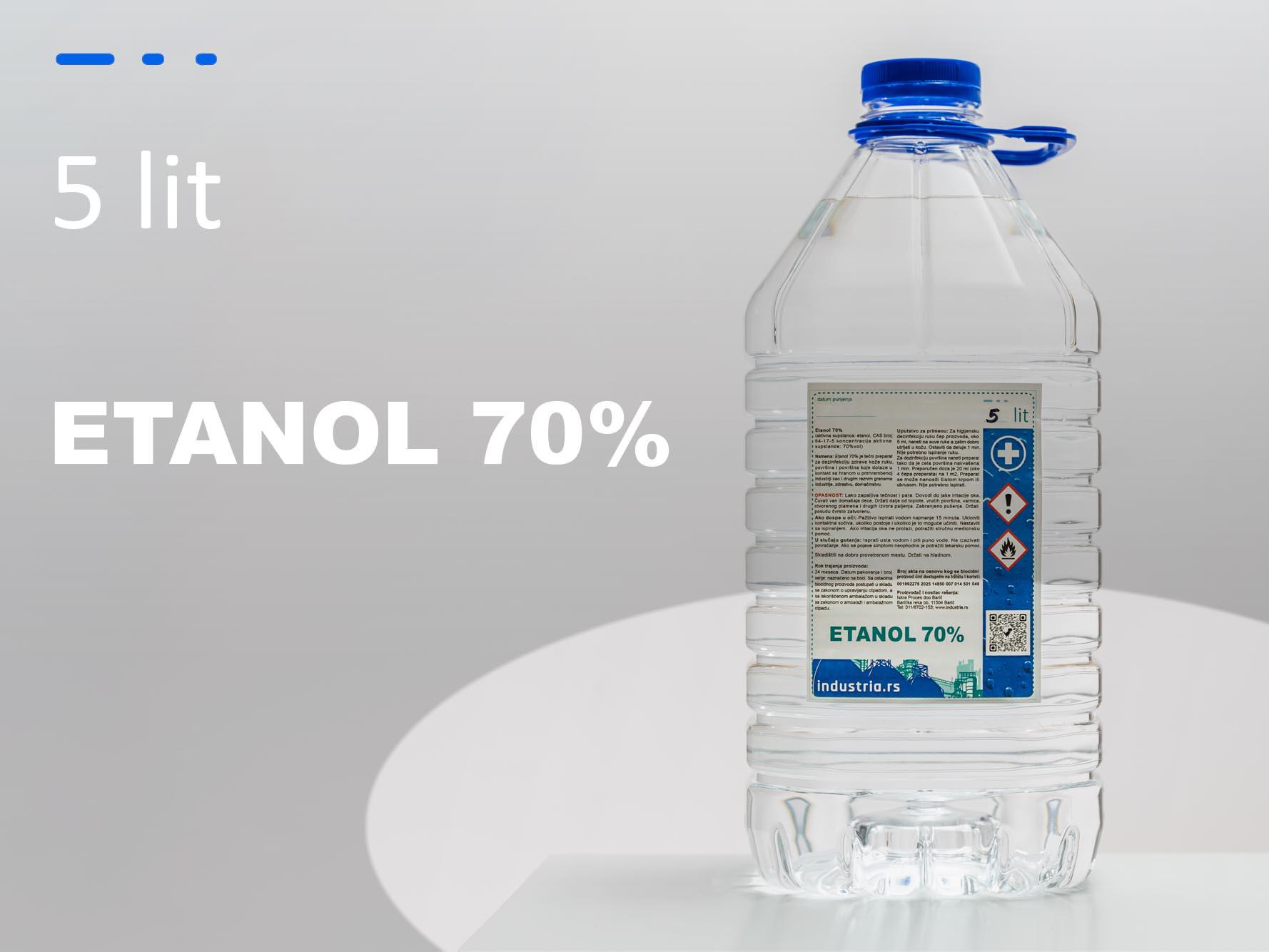 Etanol 70%, 5 lit