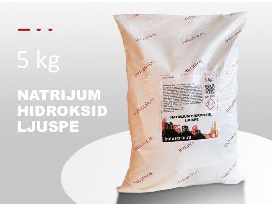Natrijum hidroksid 5 Kg, PE vrećica