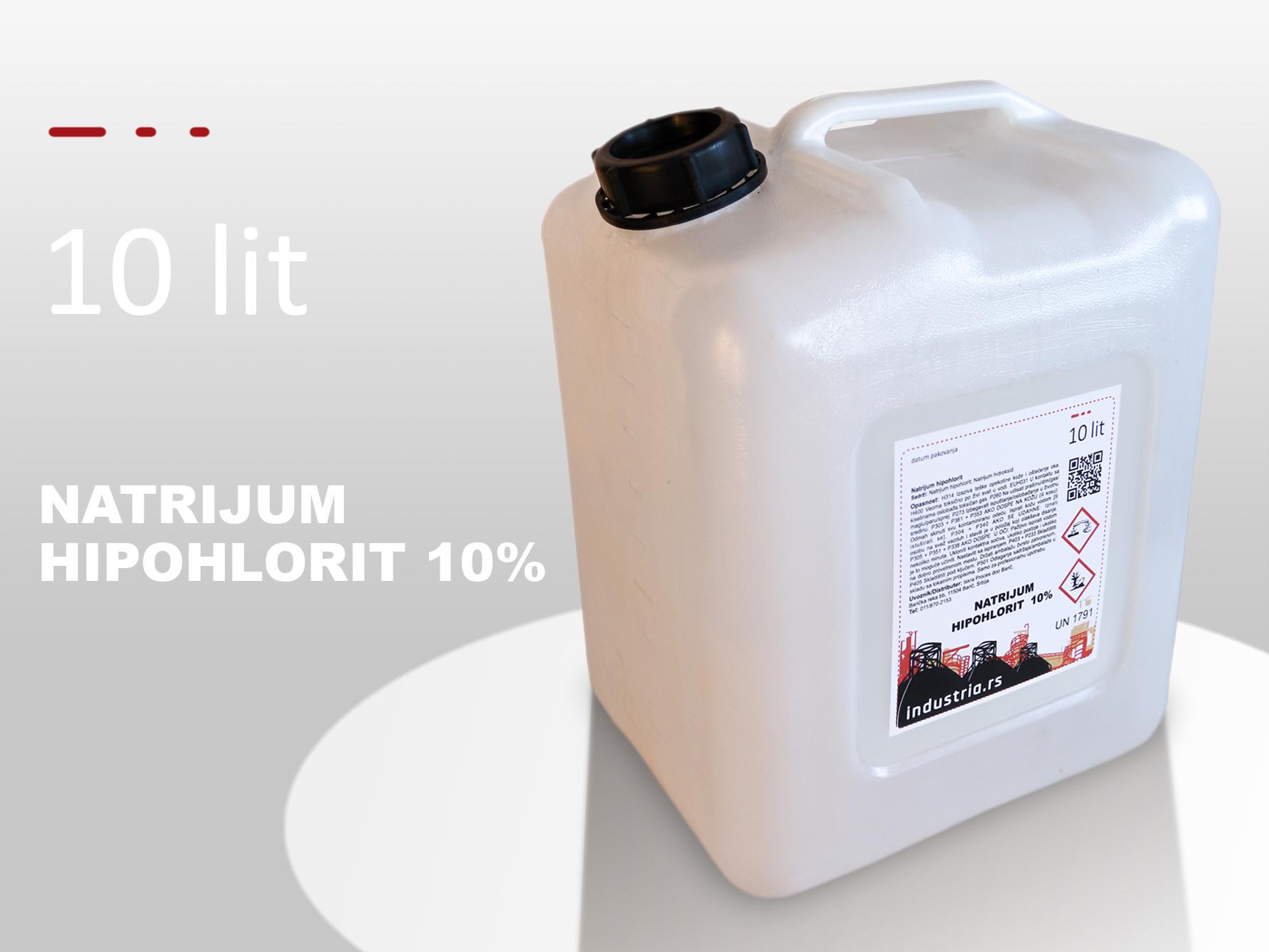 Natrijum hipohlorit, 10 lit