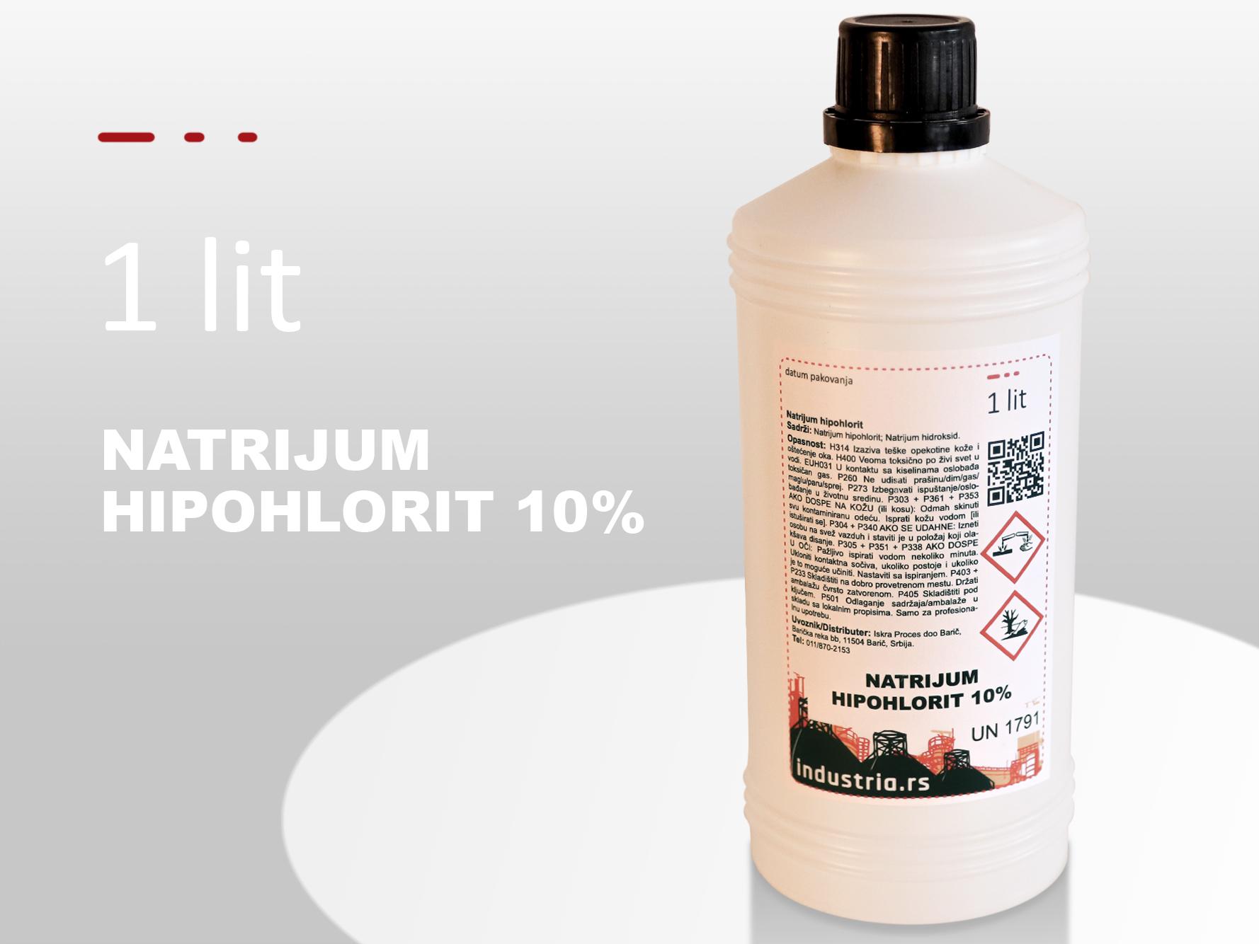 Natrijum hipohlorit, 1x4 lit
