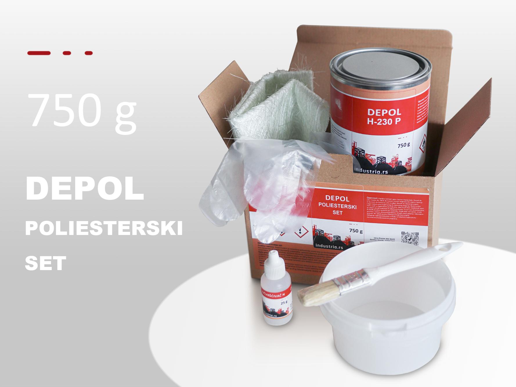 Poliesterski set, 750 gr