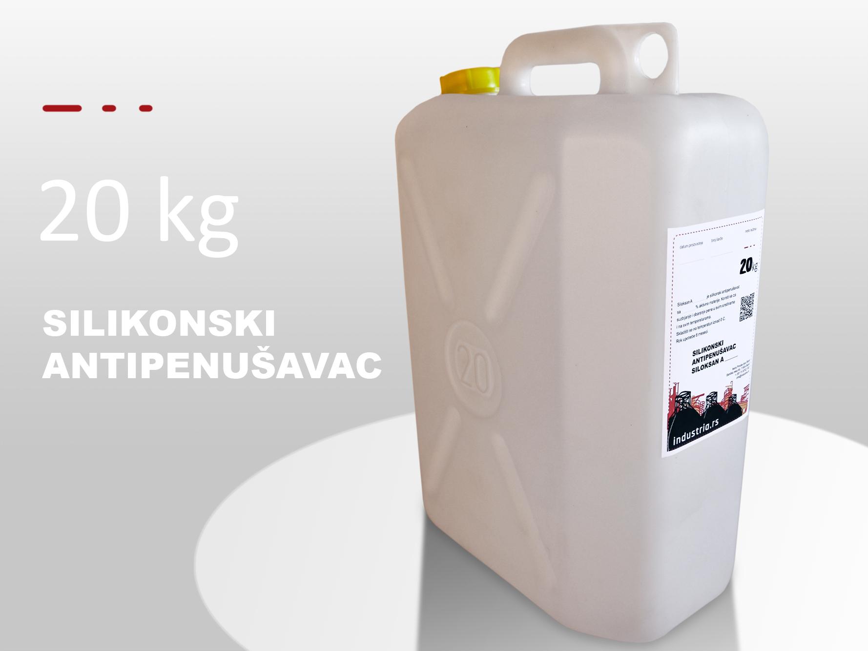 Silikonski antipenušavac Siloksan A1.30, prehrambeni kvalitet, 20 kg
