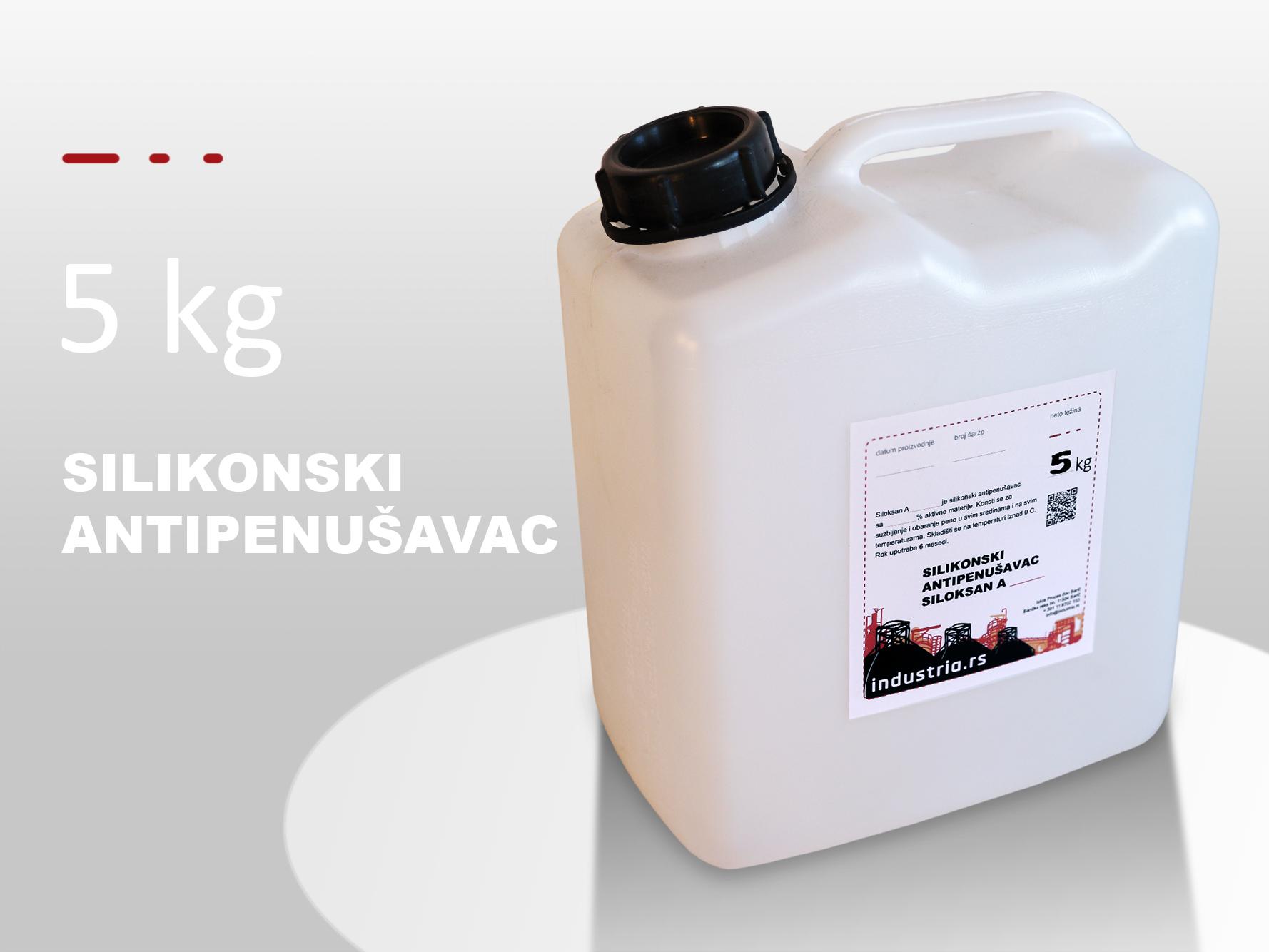 Silikonski antipenušavac Siloksan A1.30, prehrambeni kvalitet, 5 kg